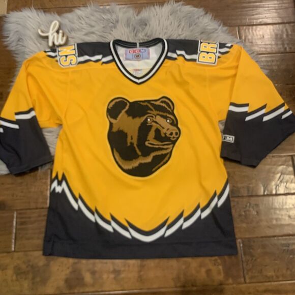 Bruins Pooh Bear Jersey Boston Bruins Retro Pro Player Boston